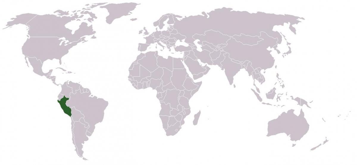 kort over Peru globale