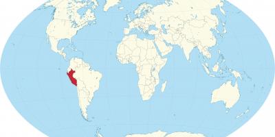 Verden kort, der viser, Peru