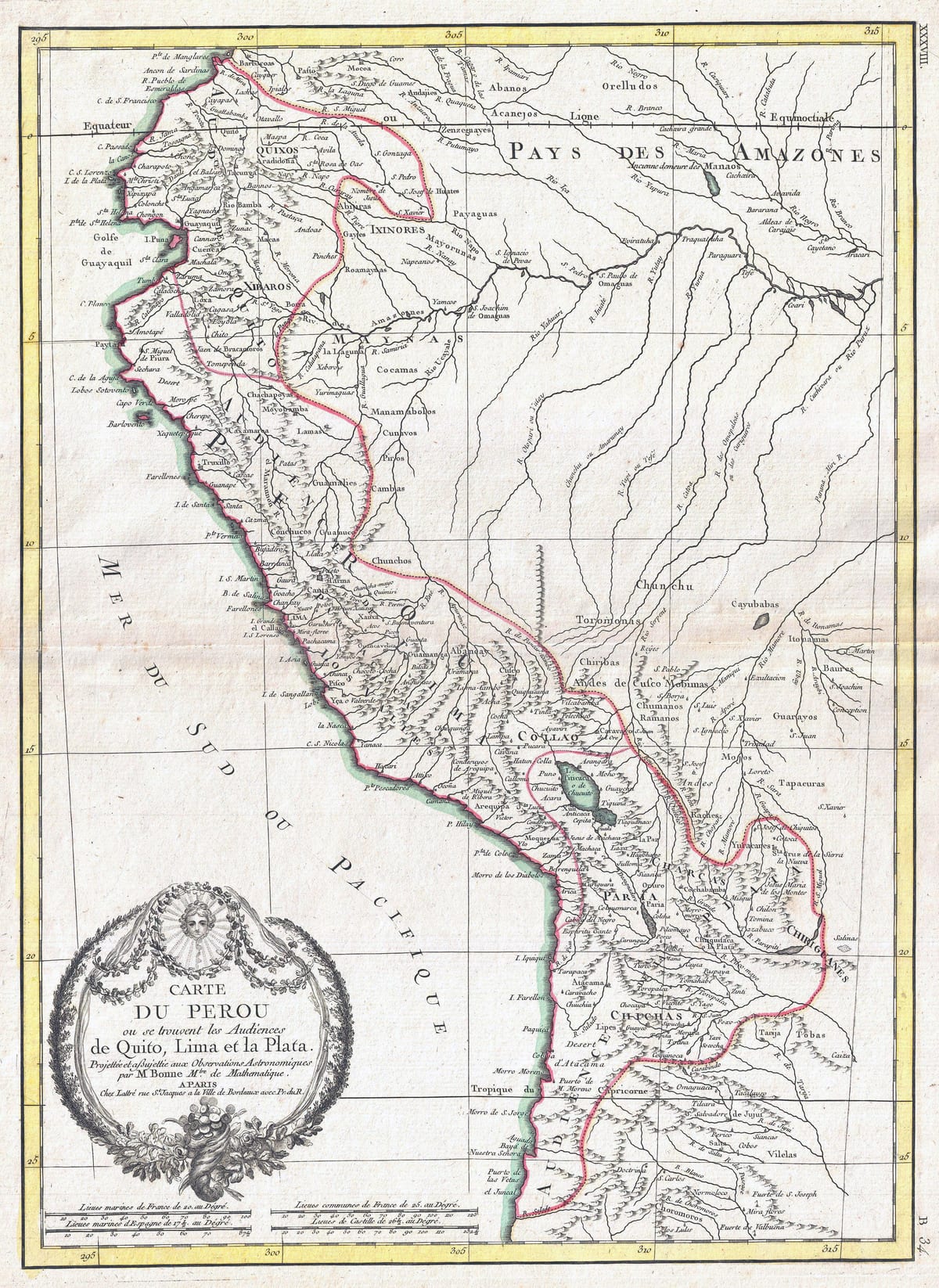 kort over gamle kort over Peru