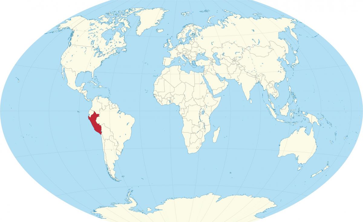 verden kort, der viser, Peru
