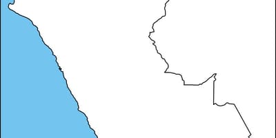 Kort blanke kort over Peru