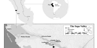 Kort caral Peru