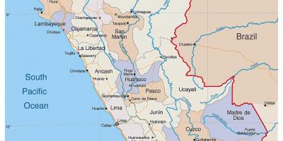 Kort detaljerede kort over Peru