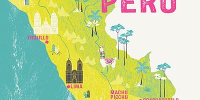 Kort over Peru for børn