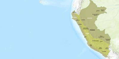Kort over Peru kuelap 