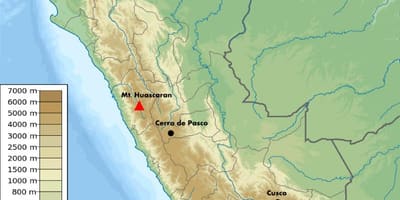 Højde kort Peru
